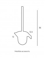 Escobillero completo negro croquis