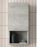 Módulo auxiliar de 1 puerta y 1 estante cemento