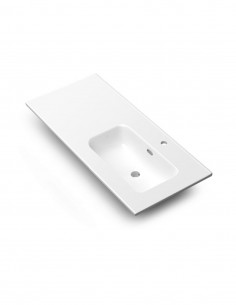 Lavabo desplazado 100 cm modelo ONIX de Coycama izquierda 2