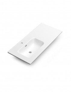 Lavabo desplazado 100 cm modelo ONIX de Coycama izquierda