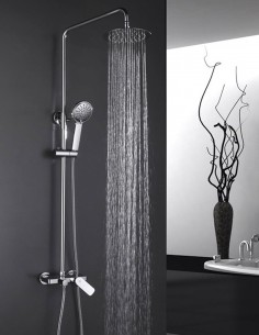 Columna ducha vista monomando cromo modelo Cassio de GME ambiente