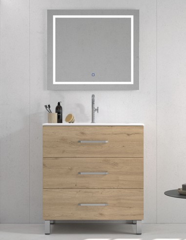 Mueble baño con espejo opcional gold