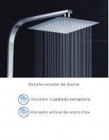 Columna ducha vista cromo modelo Inverter C de GME especificaciones