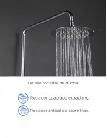 Columna ducha vista cromo modelo Inverter R de GME especificaciones