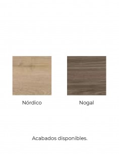 Mueble baño estructura metal modelo Estructura nogal 2