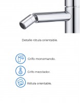 Grifo para bidé cromo modelo Monza de Imex especificaciones