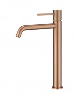 Grifo para lavabo alto oro rosa modelo Monza de Imex
