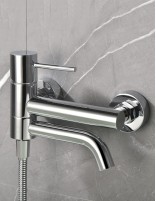 Kit grifería bañera y ducha cromo modelo Monza de Imex ambiente