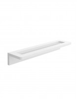 Toallero de solid surface blanco mate