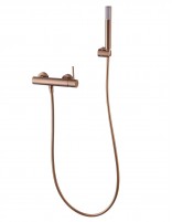 Kit grifería ducha oro rosa modelo Monza de Imex