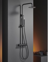 Barra de ducha monomando negro mate modelo Monza de Imex