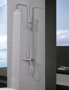 Barra de ducha termostático cromo modelo Monza de Imex