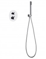 Conjunto de ducha termostático empotrado cromo modelo Monza