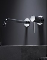 Grifo lavabo empotrado monomando cromo modelo Monza de Imex ambiente