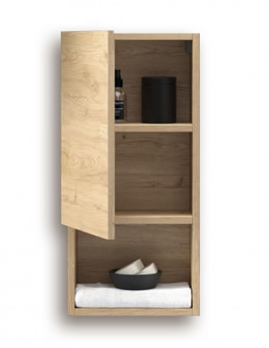 Módulo auxiliar de 1 puerta y 1 estante detalle del interior