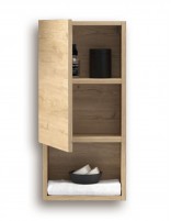 Módulo auxiliar de 1 puerta y 1 estante detalle del interior