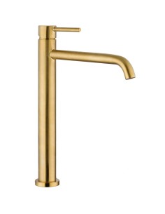Grifería lavabo alto oro cepillado modelo Sirio de GME