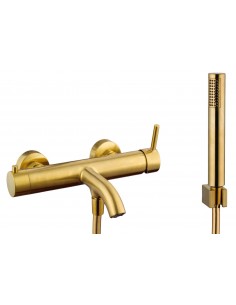 Grifo monomando para bañera oro cepillado - Sirio de GME