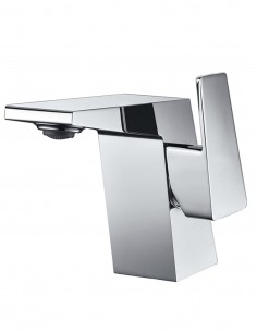 Grifería en latón cromado para lavabo bajo