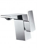 Grifería en latón cromado para lavabo bajo