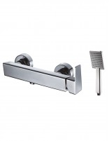 Kit grifería en latón cromado para ducha modelo Atrio de GME