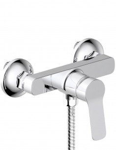 Kit grifería cromada para ducha modelo Rhio de GME 2
