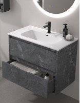 Mueble de baño colgante lavabo detalle
