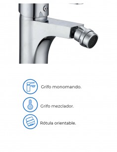 Grifería cromada para bidé modelo Sion de GME 2