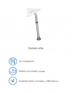 Asiento ducha - regulable con asas modelo AC-142 de PyP 2