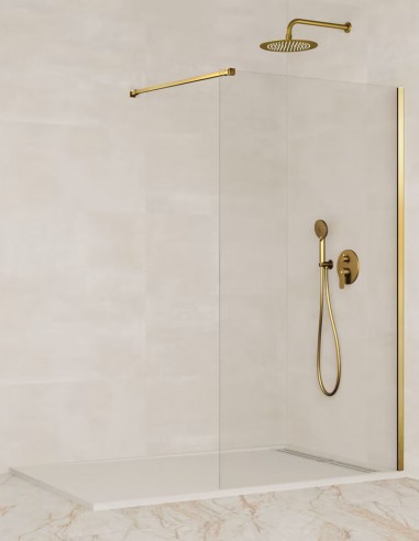 Mampara dorada fija modelo Screen de GME