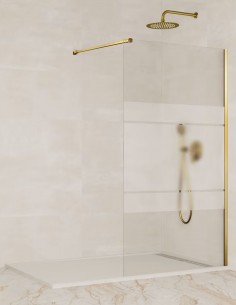 Mampara dorada fija modelo Screen de GME 2