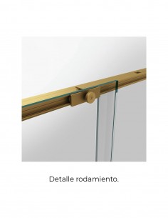 Mampara angular dorada modelo Twenty de GME 2