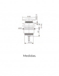 Válvula desagüe champagne Imex 2