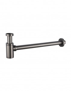 Sifón lavabo black gun metal - redondo de Imex