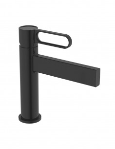Grifo negro con aireador cascada para lavabo modelo Dior de GME