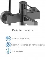 Grifo titanio con aireador para bañera - Dior de GME