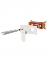 Grifo empotrado lavabo blanco modelo Cassio de GME