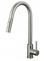 Grifo cocina extraíble monomando acero modelo Round de GME