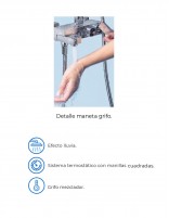 Detalles Columna ducha monomando cromo - MITRA de Aquassent