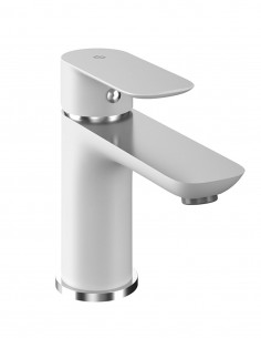 Grifo blanco/cromado clásico para lavabo - Cassio de GME