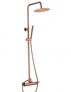 Columna de ducha monomando oro rosa modelo LIKE de Aquassent