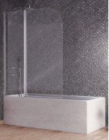 Mampara una hoja + fijo modelo Rita cromo de Kassandra