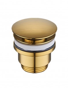 Válvula clic clac oro titanio cepillado de Aquassent