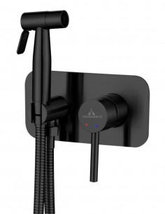 Grifo bidé empotrado acero negro mate AKRON de Aquassent