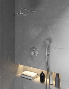 Ducha empotrada termostática cromo modelo Round de GME