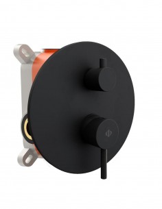 Ducha empotrada monomando negro modelo Sirio de GME 2