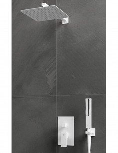 Kit ducha empotrada monomando negro o blanco - Orion de GME 2