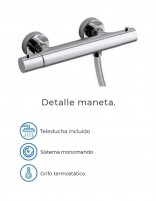 Grifo termostático para ducha cromo datos