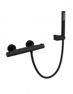 Grifo termostático para ducha negro modelo Round de GME