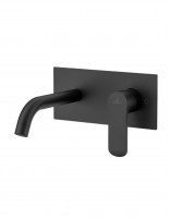 Grifo lavabo empotrado negro modelo KENIA de Aquassent